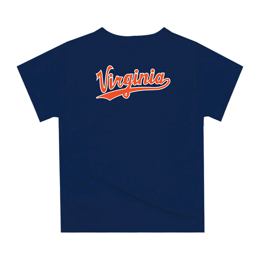 Virginia Cavaliers UVA Original Dripping Baseball Helmet Blue T-Shirt by Vive La Fete - Vive La Fête - Online Apparel Store