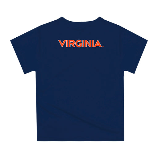 Virginia Cavaliers UVA Original Dripping Soccer Blue T-Shirt by Vive La Fete - Vive La Fête - Online Apparel Store