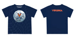 Virginia Cavaliers UVA Original Dripping Soccer Blue T-Shirt by Vive La Fete - Vive La Fête - Online Apparel Store