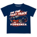 Virginia Cavaliers UVA Vive La Fete Fast Track Boys Game Day Blue Short Sleeve Tee