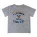 Virginia Cavaliers UVA Vive La Fete Boys Game Day V1 Gray Short Sleeve Tee Shirt