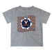 Virginia Cavaliers UVA Vive La Fete  Gray Art V1 Short Sleeve Tee Shirt