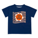 Virginia Cavaliers UVA Vive La Fete  Blue Art V1 Short Sleeve Tee Shirt