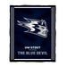 UW Wisconsing Stout Blue Devils Vive La Fete Kids Game Day Navy Plush Soft Minky Blanket 36 x 48 Mascot