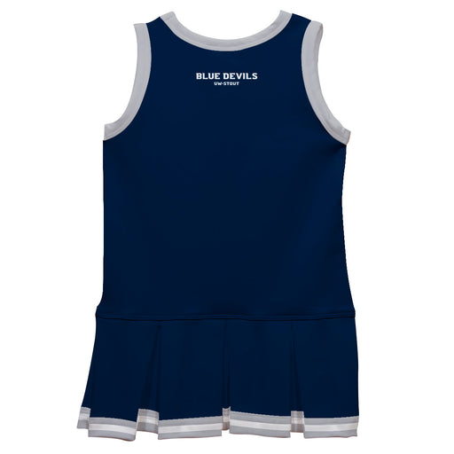 UW Wisconsin Stout Blue Devils Vive La Fete Game Day Blue Sleeveless Cheerleader Dress - Vive La Fête - Online Apparel Store
