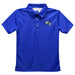 University of Wisconsin Stout Blue Devils UW Embroidered Royal Short Sleeve Polo Box Shirt