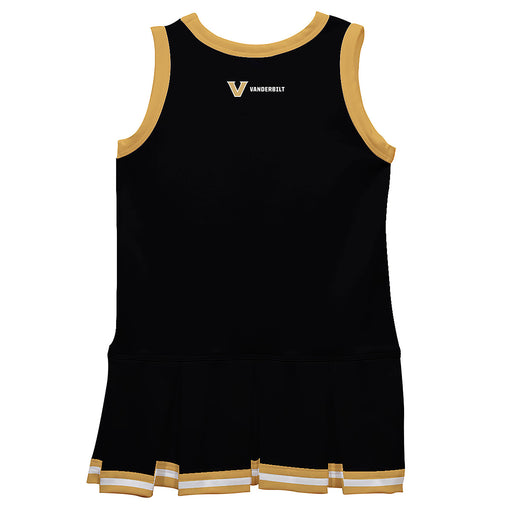 Vanderbilt University Commodores Vive La Fete Game Day Black Sleeveless Youth Cheerleader Dress - Vive La Fête - Online Apparel Store