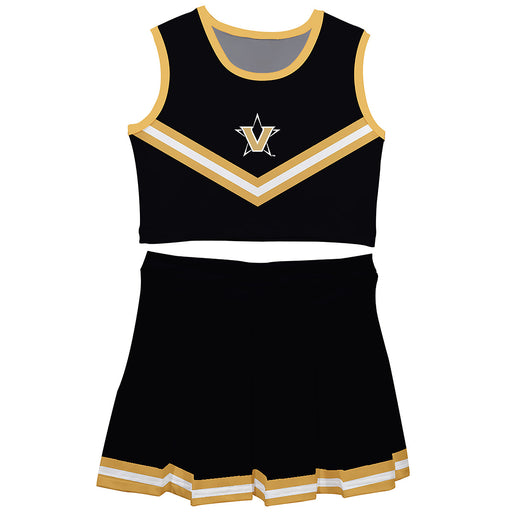 Vanderbilt Commodores Vive La Fete Game Day Black Sleeveless Cheerleader Set