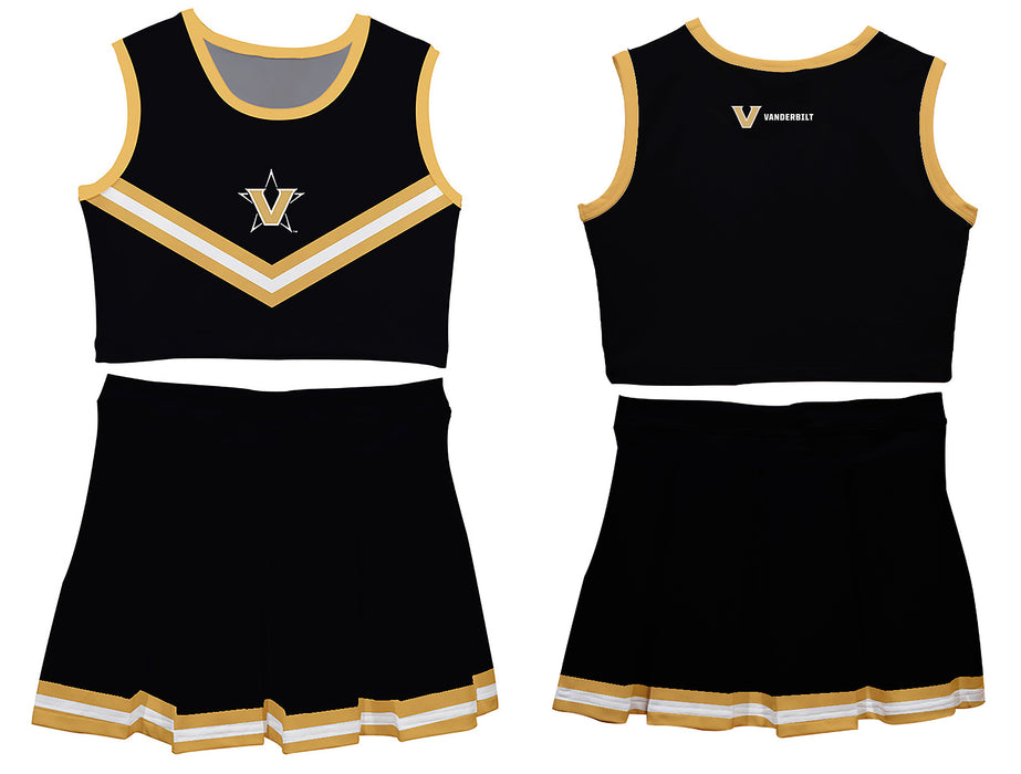 Vanderbilt Commodores Vive La Fete Game Day Black Sleeveless Cheerleader Set - Vive La Fête - Online Apparel Store