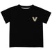 Vanderbilt University Commodores Hand Sketched Vive La Fete Impressions Artwork Boys Black Short Sleeve Tee Shirt