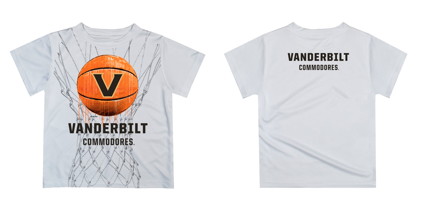 Vanderbilt University Commodores Original Dripping Basketball Gold T-Shirt by Vive La Fete - Vive La Fête - Online Apparel Store