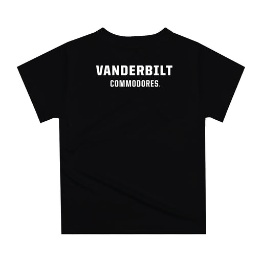 Vanderbilt University Commodores Original Dripping Basketball Black T-Shirt by Vive La Fete - Vive La Fête - Online Apparel Store