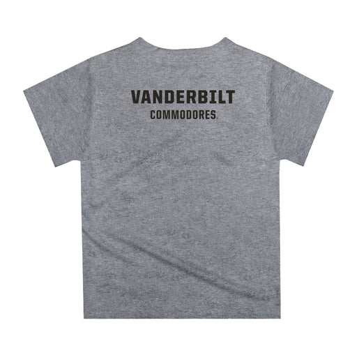Vanderbilt University Commodores Original Dripping Basketball Gray T-Shirt by Vive La Fete - Vive La Fête - Online Apparel Store
