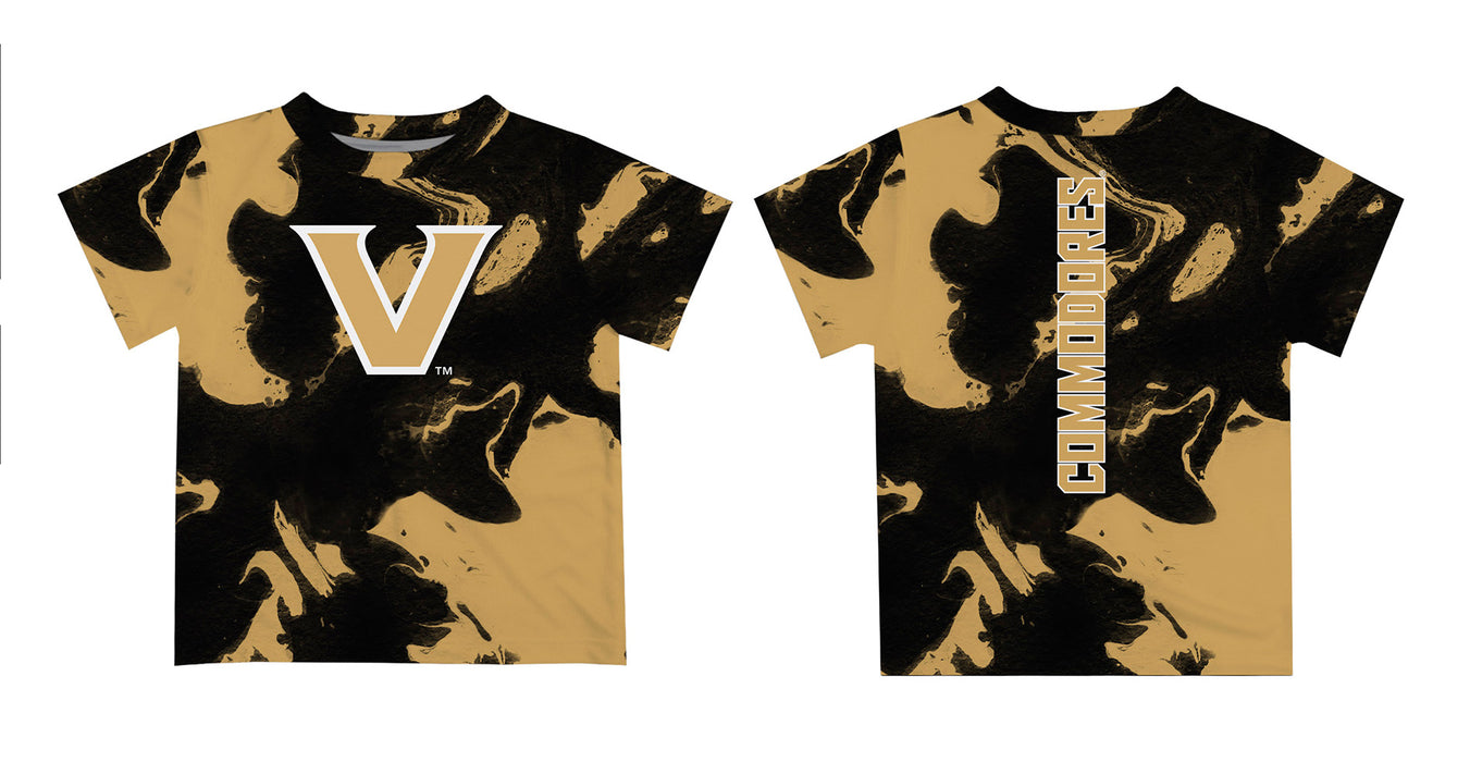 Vanderbilt University Commodores Vive La Fete Marble Boys Game Day Black Short Sleeve Tee - Vive La Fête - Online Apparel Store