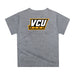 VCU Rams Virginia Commonwealth U Original Dripping Basketball Heather Gray T-Shirt by Vive La Fete - Vive La Fête - Online Apparel Store