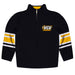 VCU Rams Virginia Commonwealth University Vive La Fete Game Day Black Quarter Zip Pullover Stripes on Sleeves - Vive La Fête - Online Apparel Store