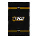 VCU Rams Virginia Commonwealth University Game Day Absorvent Premium Black Beach Bath Towel 51 x 32" Logo and Stripes" - Vive La Fête - Online Apparel Store