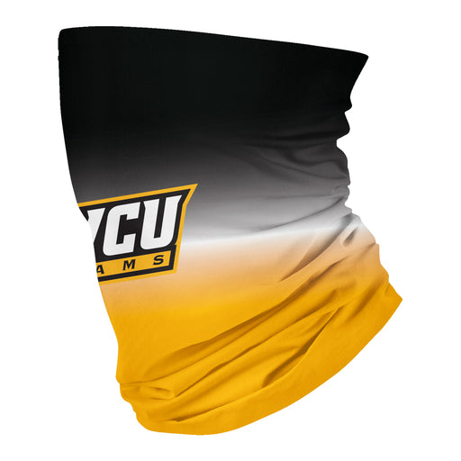 VCU Rams Virginia Commonwealth University Neck Gaiter Degrade Black and Gold - Vive La Fête - Online Apparel Store