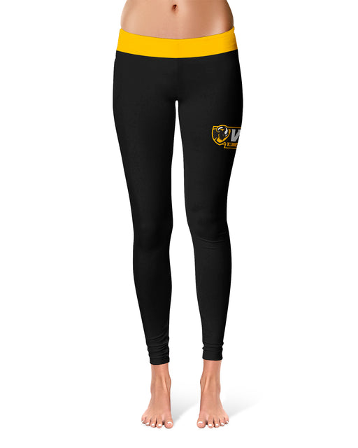VCU Rams Virginia Commonwealth University Collegiate Logo on Thigh Black Women Yoga Leggings 2.5 Waist Tights" - Vive La Fête - Online Apparel Store