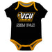 VCU Rams Virginia Commonwealth U Vive La Fete Infant Game Day Black Short Sleeve Onesie New Fan Logo Bodysuit - Vive La Fête - Online Apparel Store