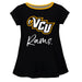 VCU Rams Virginia Commonwealth University Vive La Fete Girls Game Day Short Sleeve Black Top with School Mascot and Name - Vive La Fête - Online Apparel Store
