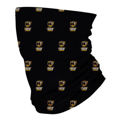 VCU Rams Virginia Commonwealth U All Over Logo Game Day  Collegiate Face Cover Soft 4-Way Stretch Two Ply Neck Gaiter - Vive La Fête - Online Apparel Store