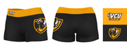 VCU Rams Virginia Commonwealth U Logo on Thigh and Waistband Black & Gold Women Yoga Booty Workout Shorts 3.75 Inseam" - Vive La Fête - Online Apparel Store