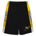 VCU Rams Virginia Commonwealth Vive La Fete Game Day Black Stripes Boys Solid Gold Athletic Mesh Short