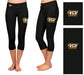 VCU Rams Virginia Commonwealth U Vive La Fete Collegiate Large Logo on Thigh and Waist Girls Black Capri Leggings - Vive La Fête - Online Apparel Store