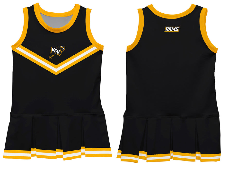 VCU Rams Virginia Commonwealth University Vive La Fete Game Day Black Sleeveless Cheerleader Dress - Vive La Fête - Online Apparel Store