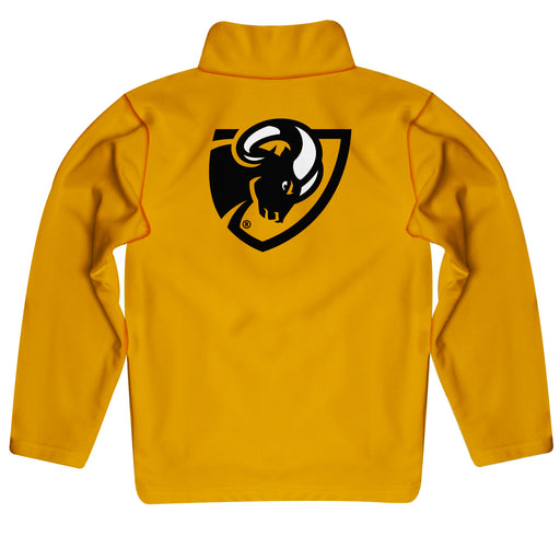 VCU Rams Virginia Commonwealth U Vive La Fete Game Day Solid Gold Quarter Zip Pullover Sleeves - Vive La Fête - Online Apparel Store