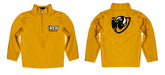 VCU Rams Virginia Commonwealth U Vive La Fete Game Day Solid Gold Quarter Zip Pullover Sleeves - Vive La Fête - Online Apparel Store