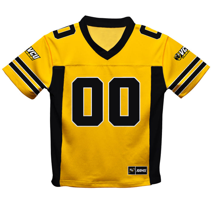 VCU Rams Virginia Commonwealth University Vive La Fete Game Day Gold Boys Fashion Football T-Shirt