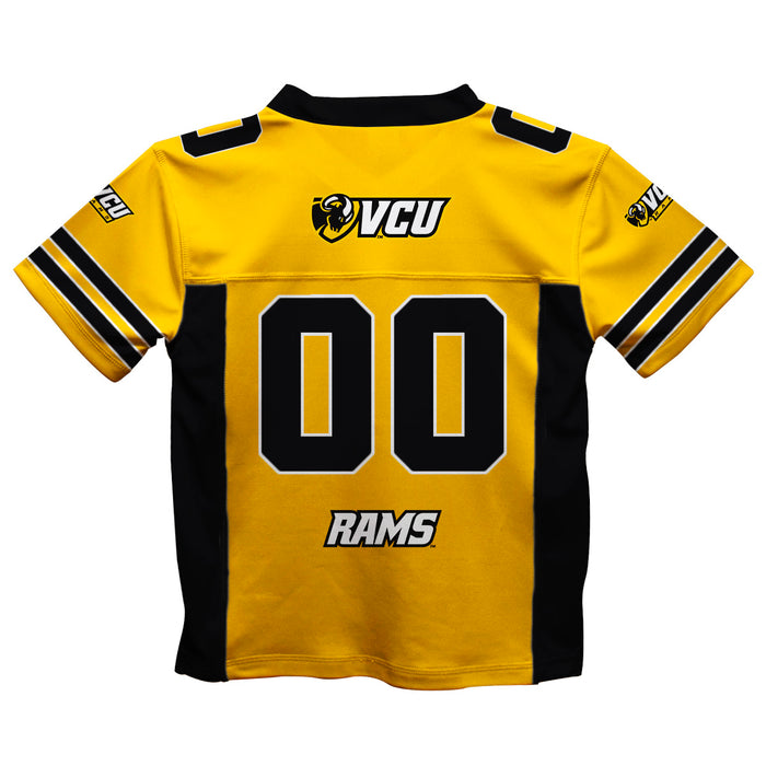 VCU Rams Virginia Commonwealth University Vive La Fete Game Day Gold Boys Fashion Football Jersey