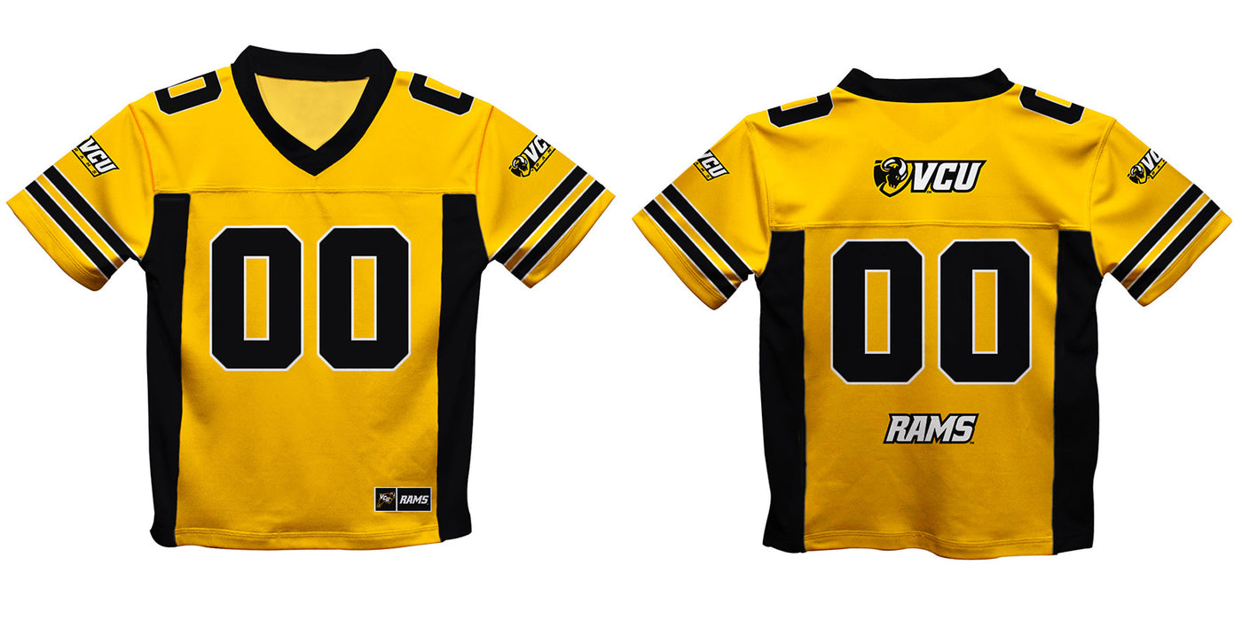 VCU Rams Virginia Commonwealth University Vive La Fete Game Day Gold Boys Fashion Football T-Shirt - Vive La Fête - Online Apparel Store