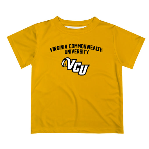 VCU Rams Virginia Commonwealth U Vive La Fete Boys Game Day V2 Gold Short Sleeve Tee Shirt