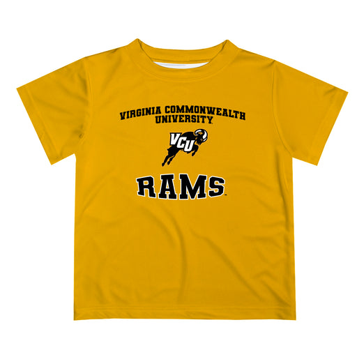 VCU Rams Virginia Commonwealth U Vive La Fete Boys Game Day V3 Gold Short Sleeve Tee Shirt