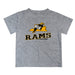 VCU Rams Virginia Commonwealth U Vive La Fete State Map Heather Gray Short Sleeve Tee Shirt