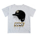 VCU Rams Virginia Commonwealth University Original Dripping Baseball Hat White T-Shirt by Vive La Fete
