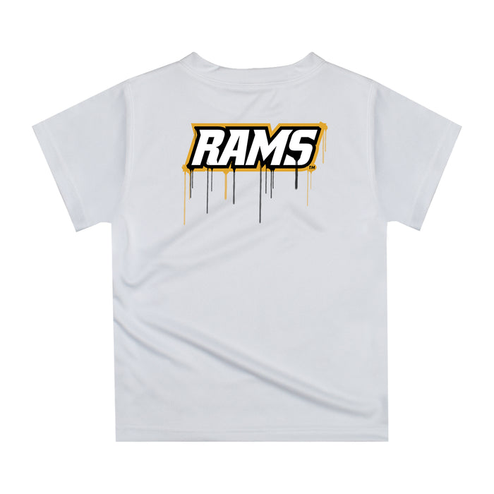 VCU Rams Virginia Commonwealth University Original Dripping Baseball Hat Gold T-Shirt by Vive La Fete - Vive La Fête - Online Apparel Store