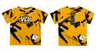 VCU Rams Virginia Commonwealth University Vive La Fete Boys Game Day Gold Short Sleeve Tee Paint Brush - Vive La Fête - Online Apparel Store