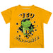 VCU Rams Virginia Commonwealth University Vive La Fete Dino-Mite Boys Game Day Gold Short Sleeve Tee