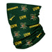 Vermont Catamounts Neck Gaiter Green All Over Logo - Vive La Fête - Online Apparel Store