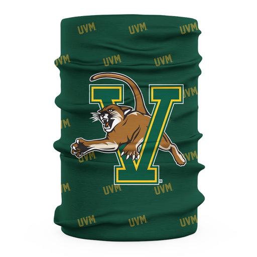 Vermont Catamounts Neck Gaiter Green All Over Logo - Vive La Fête - Online Apparel Store