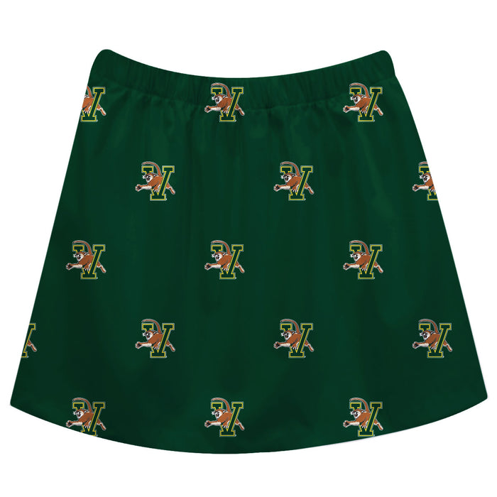 Vermont Catamounts Skirt Green All Over Logo - Vive La Fête - Online Apparel Store