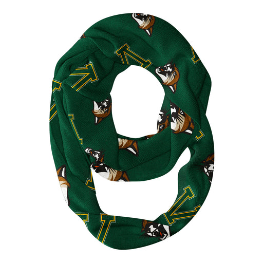 Vermont Catamounts Vive La Fete Repeat Logo Game Day Collegiate Women Light Weight Ultra Soft Infinity Scarf