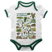 Vermont Catamounts Hand Sketched Vive La Fete Impressions Artwork Infant White Short Sleeve Onesie Bodysuit