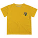 Vermont Catamounts Hand Sketched Vive La Fete Impressions Artwork Boys Gold Short Sleeve Tee Shirt