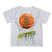 Vermont Catamounts Original Dripping Basketball White T-Shirt by Vive La Fete
