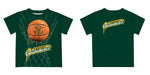 Vermont Catamounts Original Dripping Basketball Green T-Shirt by Vive La Fete - Vive La Fête - Online Apparel Store